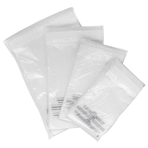 Reclosable Plastic Storage Bag 5 x 7 4-Mil Clear Zip Lock Pk/100 5x7