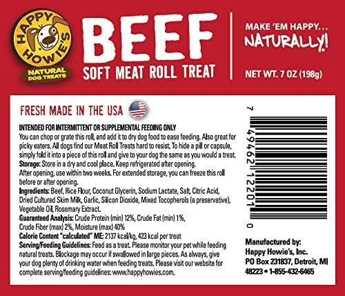 Happy howie beef outlet roll