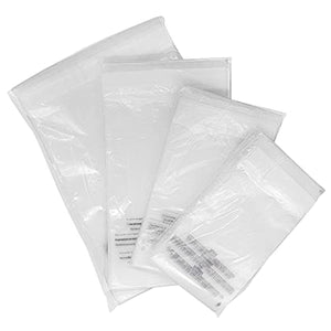 PolyPackers – Combo Pack of Self Seal Clear Poly Bags with Suffocation Warning – Permanent Adhesive – For FBA, Packaging Clothes, Shirts and More (400 Total)
