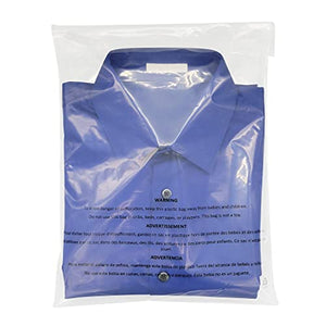 PolyPackers – Combo Pack of Self Seal Clear Poly Bags with Suffocation Warning – Permanent Adhesive – For FBA, Packaging Clothes, Shirts and More (400 Total)