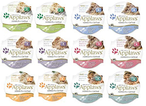 Applaws Peel and Serve Cat Food in Broth 6 Flavor Variety Bundle, 2.12 Ounces Each (12 Pots Total) by Applaws Layers