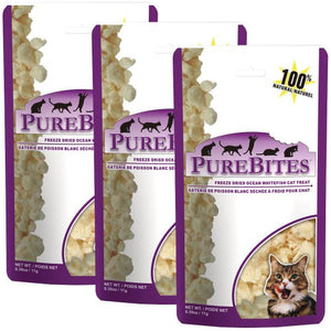 PureBites Ocean Whitefish Cat Treat 3 Pack (1.17 oz)