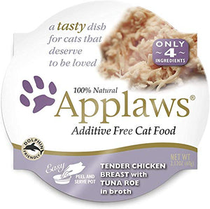 Applaws Peel and Serve Cat Food in Broth 6 Flavor Variety Bundle, 2.12 Ounces Each (12 Pots Total) by Applaws Layers